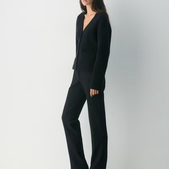 NWT Aritzia SEAPORT Cardigan Black S - Picture 3 of 6